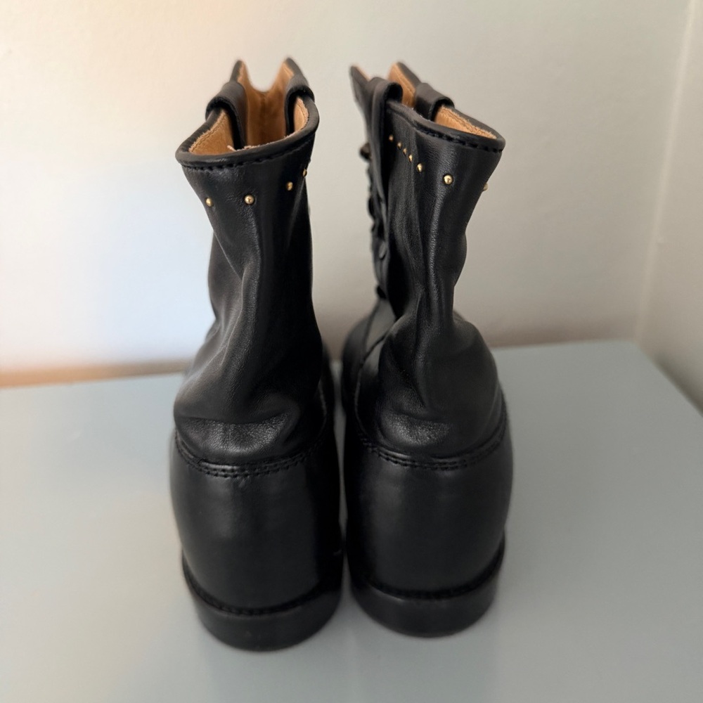 Isabel Marant Cluster Anke Boots 39 Black Leather Studded - Picture 8 of 9